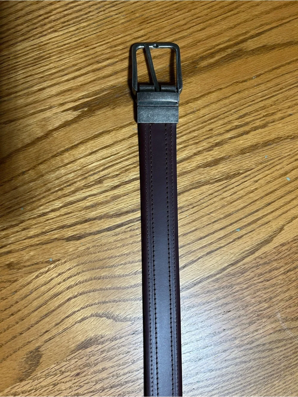 Classic Reversible Black/Brown  Belt with Metal Buckle 36